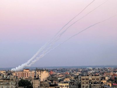 Hamas fires massive rocket salvo at central Israel